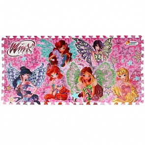 Коврик-пазл - Винкс, 8 сегментов (Играем вместе, FS-WX)
