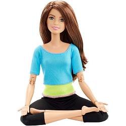 Кукла Барби - Безграничные движения - Шатенка в голубом топе (Mattel, DJY08-DHL81) - миниатюра
