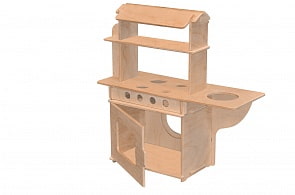 Кухня деревянная (Woodlines, КУХМФ-001)