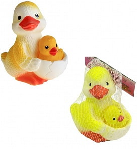 Игрушечная фигурка - Утка-мама с утенком №1 (Огонек, ОГ868)