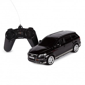Машина на р/у - Audi Q7, черный, 1:24, свет (Rastar, 27300B)