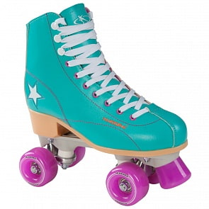 Ролики-квады Rollschuh Roller Disco, размер 41, grün/lila (Hudora, 13187)