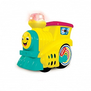 Музыкальный паровозик, желтый (Азбукварик, 28464-4)