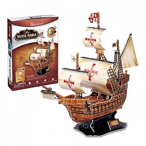 3D-пазл - Корабль Санта Мария (CubicFun, T4008h)