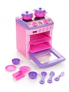 Плита кухонная «Маша и медведь» со световыми и звуковыми эффектами, аксессуарами (Играем вместе, B374465-Rsim)