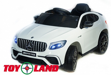 Электромобиль Mercedes-Benz AMG GLC63 Coupe 4x4 белого цвета, ToyLand, QLS-5688