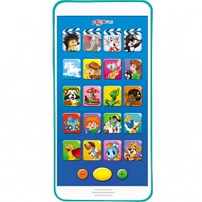 Книга-мультиплеер «Веселые мультяшки» , 16 песенок из 4 любимых мультиков (Азбукварик, 08047-5)