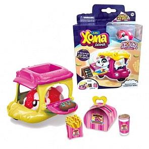 Игровой набор Хома Дома – Хомбургер, авто, красный хомяк (Zuru, Т12496)