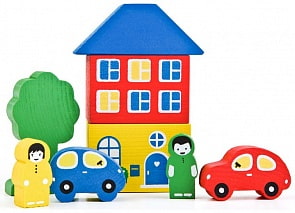 Конструктор - Цветной городок, голубой (Томик, 8688-3 ТОМИКsim)