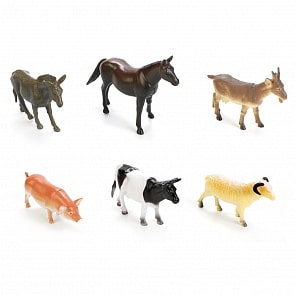 Набор из 6 фигурок - Домашние животные, 15 см (Играем Вместе, P9902X-06) (ассортимент)