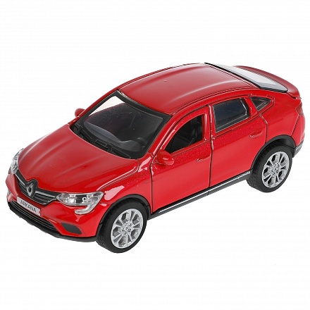 Модель Renault Arcana 12 см двери и багажник открываются инерционная металлическая красная 
