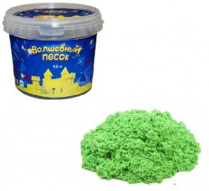 Волшебный песок, зеленый, 500 г (Авис, VP053)