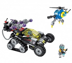 Конструктор – Машина с фигурками и аксессуарами, 203 деталей (Enlighten Brick, BRICK2708)