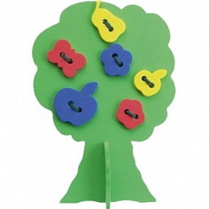 Конструктор мягкий: Дерево с плодами Шнуровка (Фантазёр, 103030)