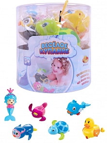 Набор заводных игрушек в тубе - Веселое купание, 6 предметов (ABtoys, PT-01262)