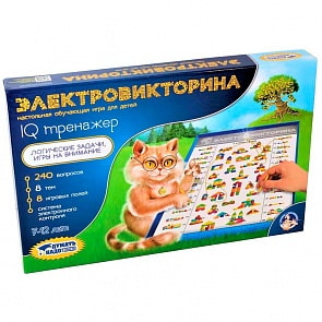 Настольная игра – Электровикторина. IQ тренажер (Десятое королевство, 03669ДК)