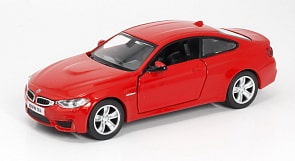 Металлическая машина - BMW M4 Coupe, 1:36, красный (RMZ City, 554035-RD)