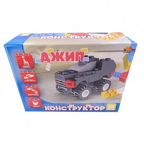 Конструктор - Джип, 55 деталей (Abtoys, PT-00451)