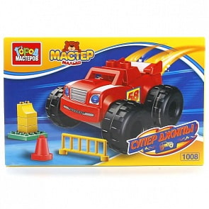 Конструктор из серии Большие кубики: Супер Джипы (Город Мастеров, LL-1008-Rsim)