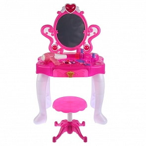 Игровой набор с аксессуарами – Туалетный столик и табурет, свет и звук (Y5433064sim)
