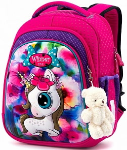 Ранец Winner One 5002, брелок мишка (Winner, 5002)