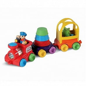Игрушка развивающая Паровозик с пирамидкой и сортером (Little Tikes, 626609)