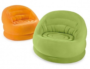 Надувное кресло – Луми, 112 х 104 х 79 см., 2 цвета (Intex, с68577)