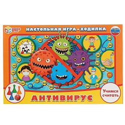 Настольная игра-ходилка Умные игры - Антивирус (Умка, 4690590231166) - миниатюра