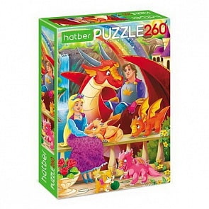 Пазлы Eco 260 элементов – Сказочный мир (Hatber, 260ПЗ4-19482)