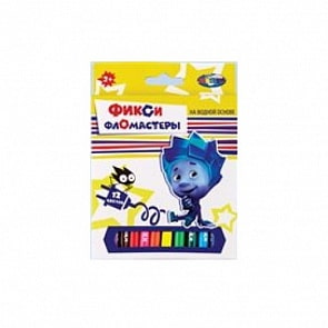 Фломастеры - Фиксики, 12 цветов (Centrum,  87692)