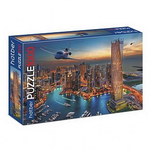 Пазл Premium 1000 элементов – Ночной город (Hatber, 1000ПЗ2-12360)