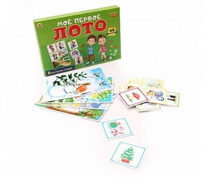 Игра настольная - Мое первое лото - Времена года, 48 карточек (Рыжий кот, ИН-6759)