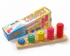 Пирамидка – Круги, развивающая (Мир Деревянных игрушек, Д081)