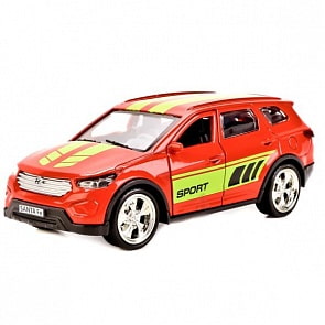 Машина металлическая Hyundai Santafe Спорт 12 см, открываются двери и багажник, инерционная (Технопарк, SANTAFE-SPORTsim)