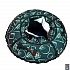 Санки надувные Тюбинг RT – Геометрия, зеленый узор, диаметр 105 см   - миниатюра №3