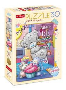 Maxi пазлы – MeToYou - Пирожные, 30 элементов, формат А4 (Hatber, 30ПЗ4-23098)