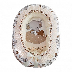 Подушка-валик 4 в 1 - Слоник Боня, бежевый (Золотой Гусь, 8913)