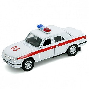 Модель машины Волга Скорая Помощь (Welly, 42384AE)