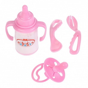 Набор для кормления пупса Карапуз, 4 предмета (Карапуз, B1515006-1-RU)