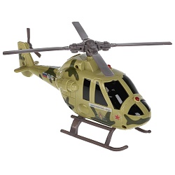 Вертолет военный, 19 см, свет и звук, подвижные элементы (Технопарк, C400-MIL-R) - миниатюра
