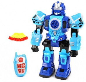 Робот на р/у – Боевой, 31 см, 8 дротиков, свет и звук (Наша игрушка, KD-8811B)