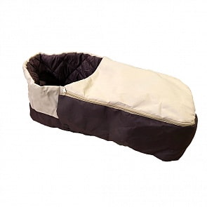 Матрасик с раздельной попоной на молнии, коричневый (RT, 7033RT)