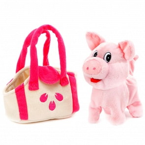 Интерактивный поросенок, ходит, поет песню, 16 см (My Friends, HTL2126)