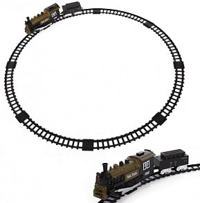 Железная дорога со световыми эффектами и дымом – Classic train (Yako, Y1699038)