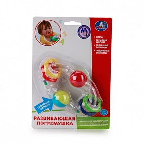 Погремушка с шариками, несколько цветов (Умка, U04-Rsim)