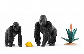 Игровой набор - Гориллы в поисках пищи (Schleich, 42382)
