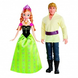Frozen. Куклы Анна и Кристоф, Disney (Mattel, BDK35)