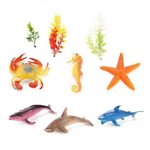 Набор морских животных, 12-16 см, 6 штук (Shantou, H163S)