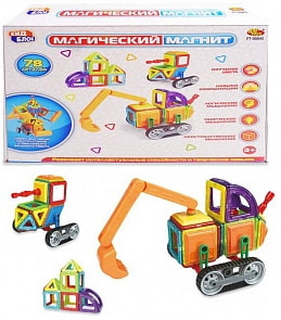 Конструктор Магический магнит, 78 деталей (ABtoys, PT-00845)
