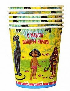 Стакан бумажный «Маугли» 6 штук (Росмэн, 18785ros)